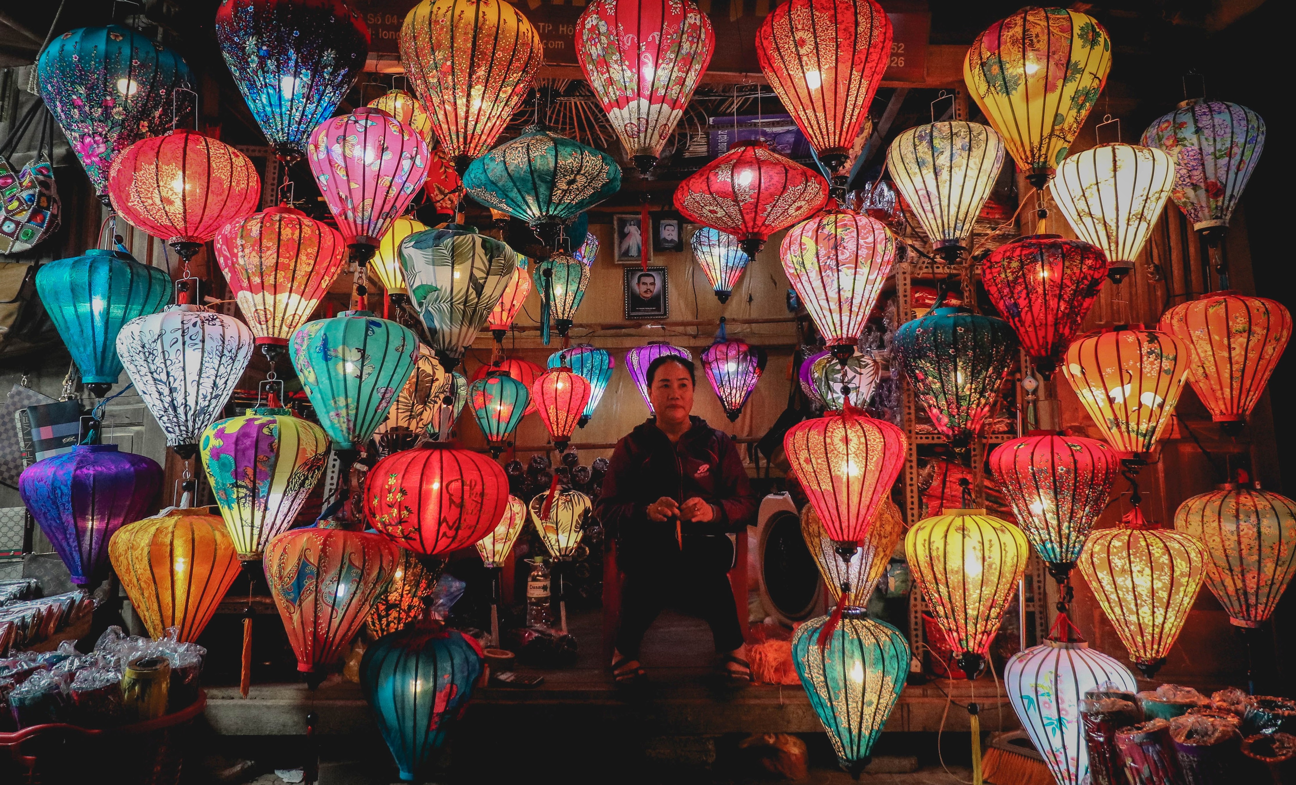 Lantern with colors in china