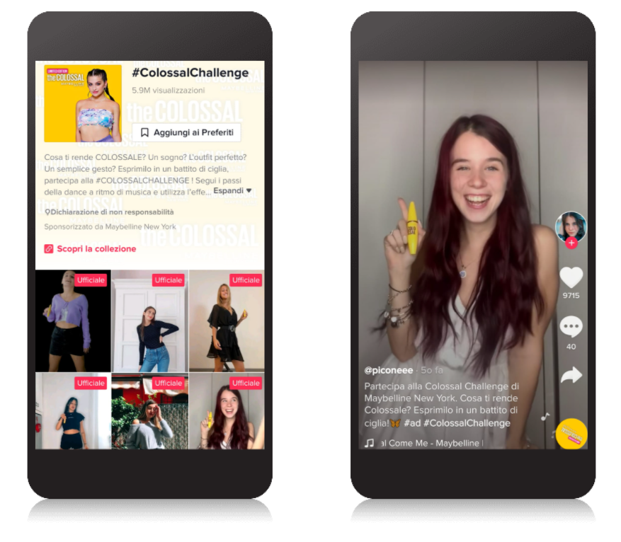 Maybelline campaign on TikTok